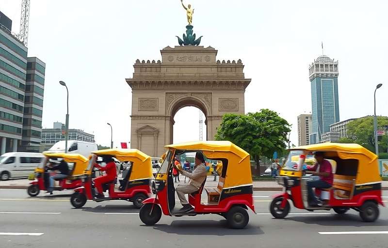 Rickshaw Frenzy India City Comparisons Rickshaw Frenzy India showing different city landscapes including Mumbai, Delhi, and Kolkata